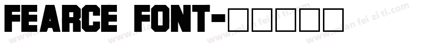Fearce Font字体转换